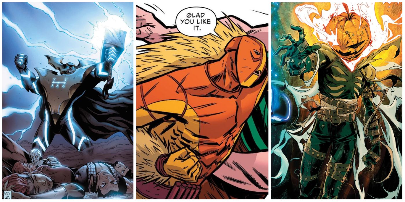 three way image of Attuma, Porcupine, and Grim Reaper from Marvel Comics