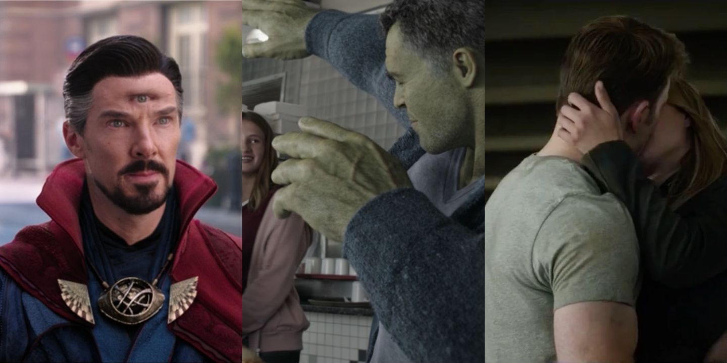 Doctor Strange, Hulk, and Steve with Sharon
