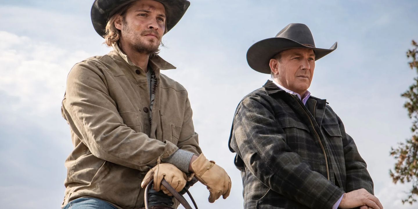 Kevin Costner and Luke Grimes in Yellowstone