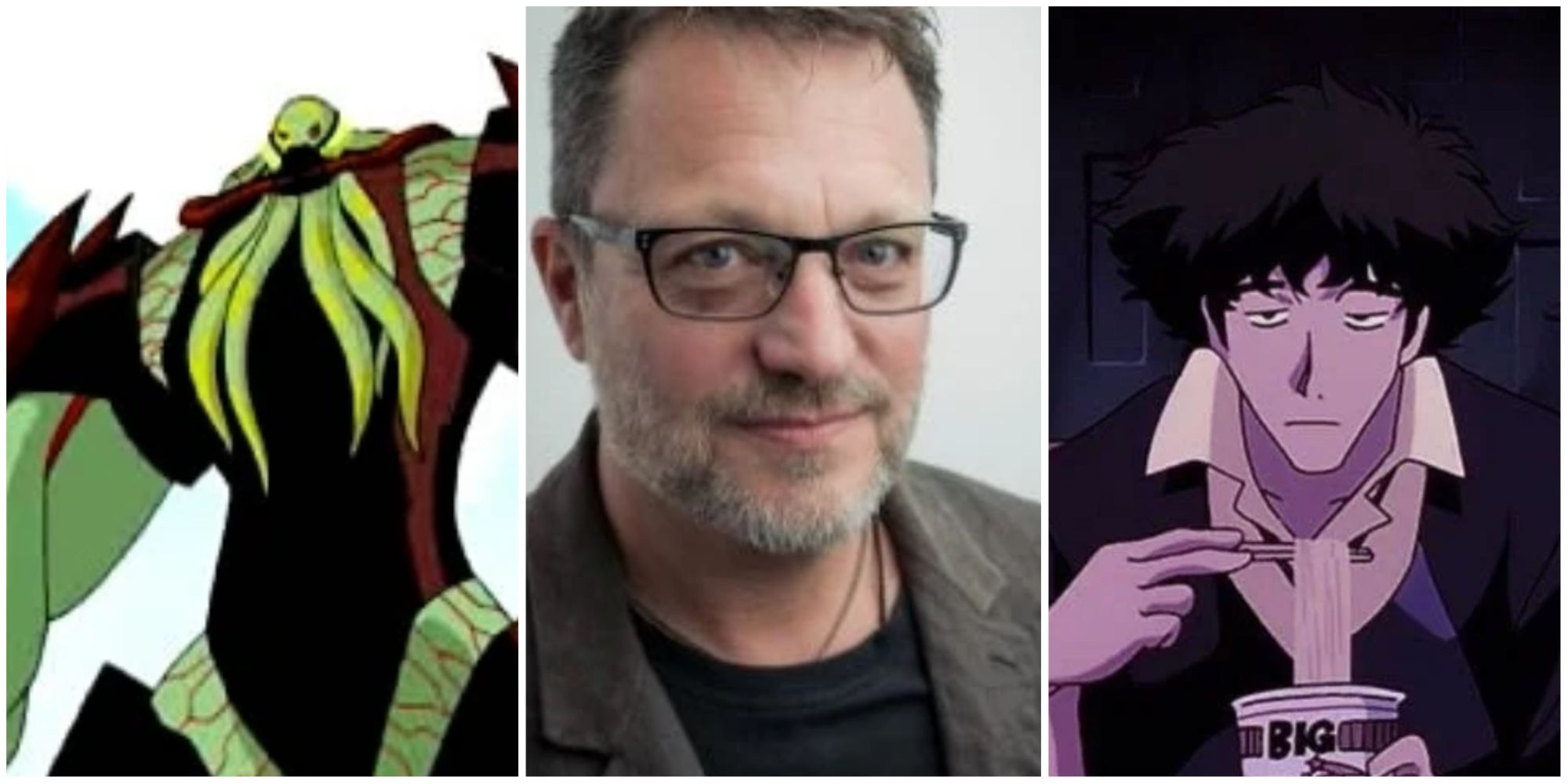 Steve Blum alongside Vilgax and Spike Spiegel