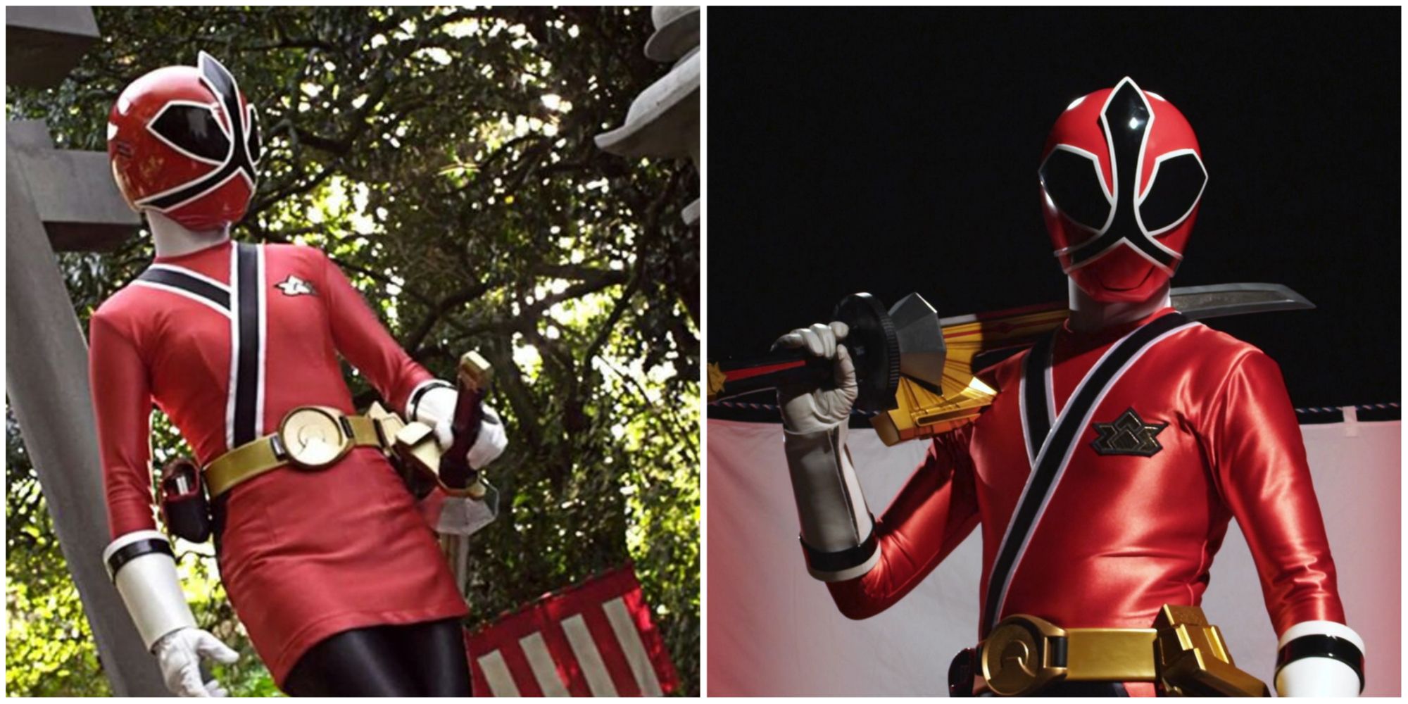 The Two red Samurai Power Rangers