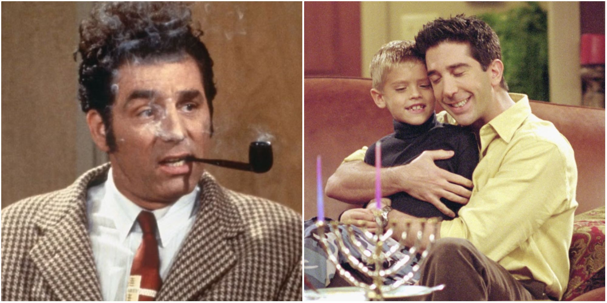 Kramer in Seinfeld and Ross in Friends