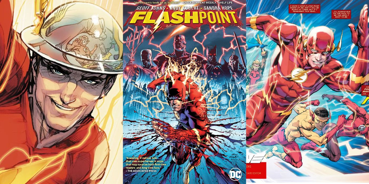 Jay Garrick, the cover to Flashpoint #1, and Barry Allen and the Flash Family