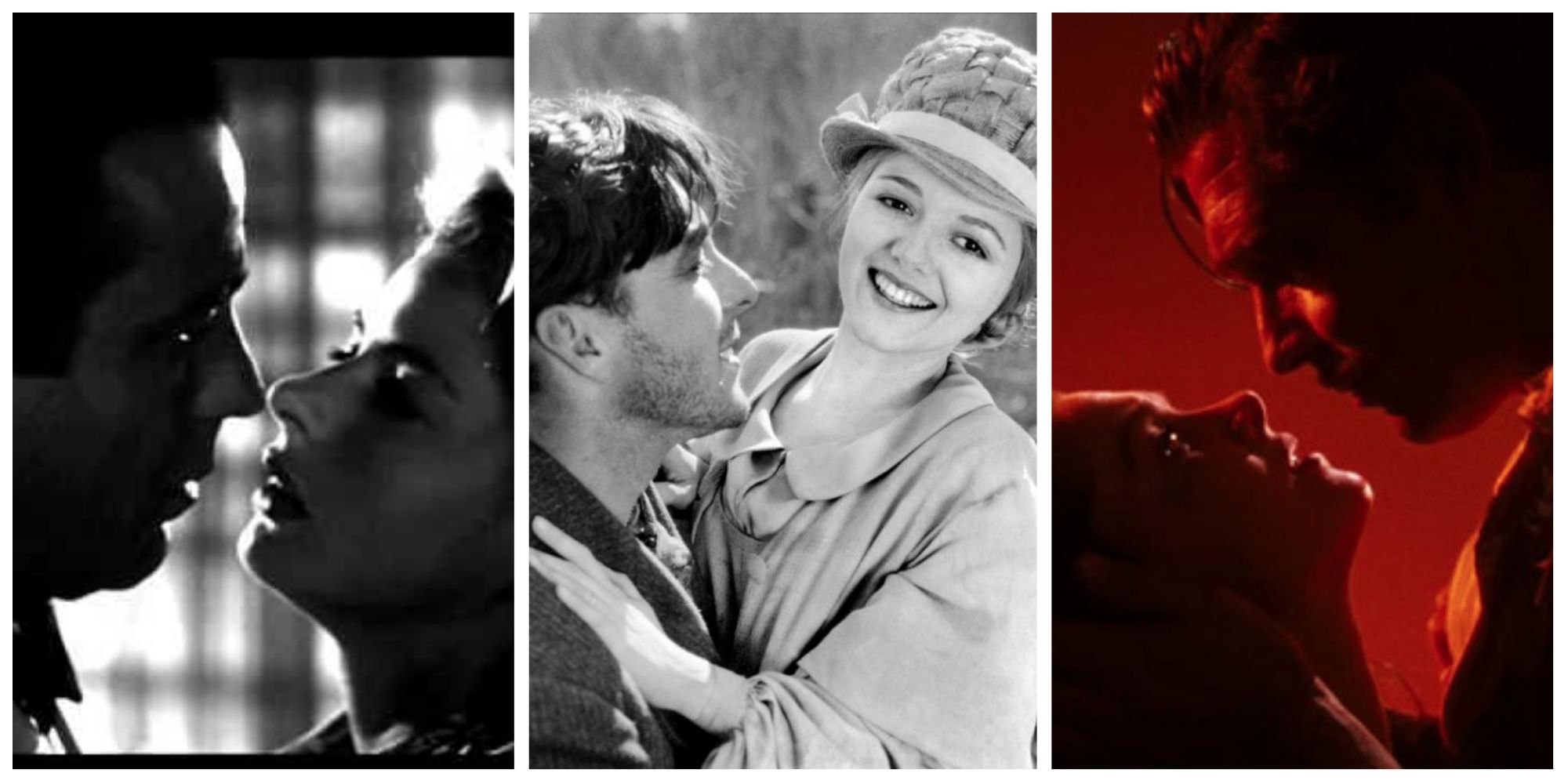 Collage of Casablanca, Sunrise, and Gone With the Wind