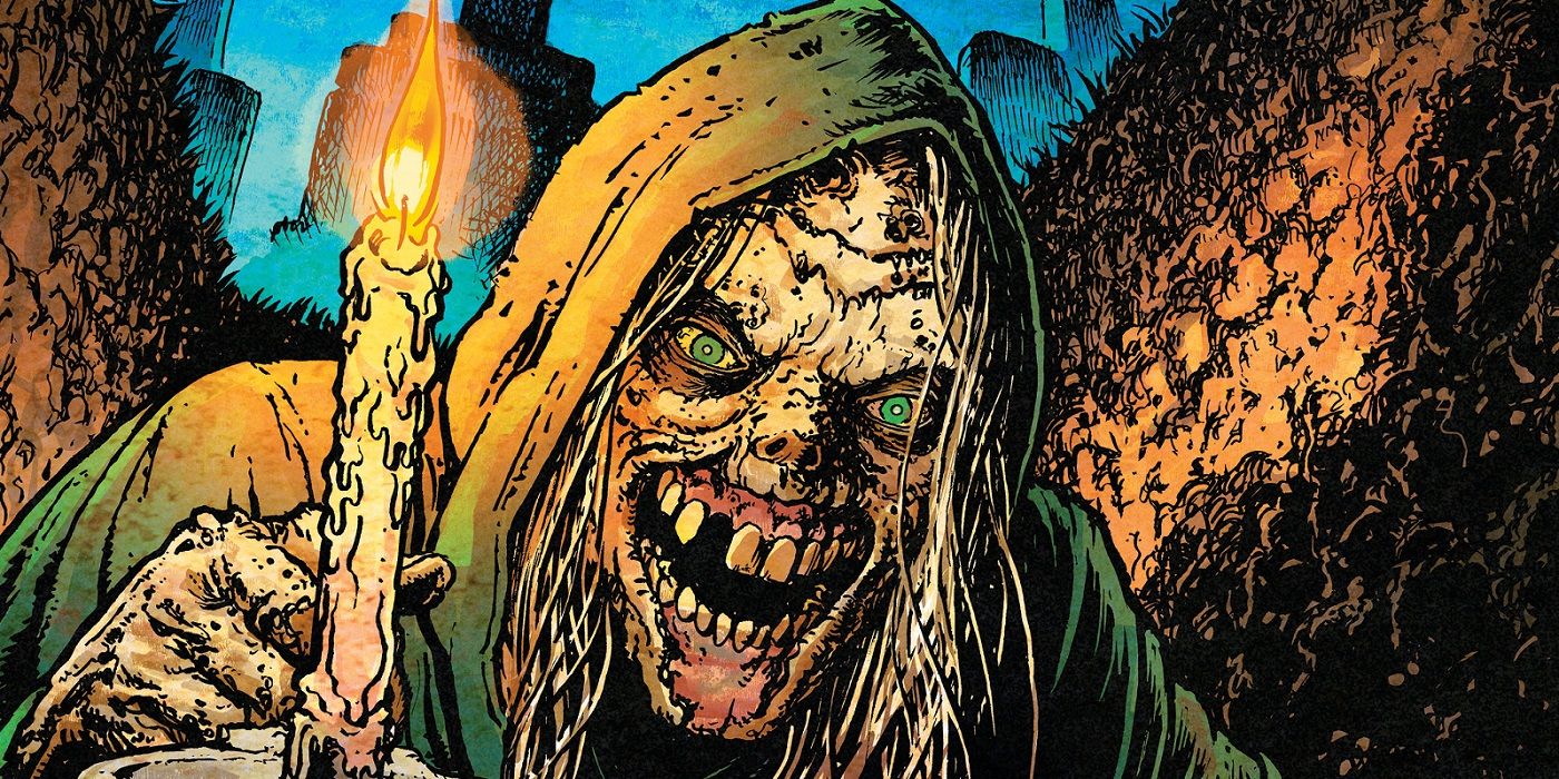 An old decaying creature in Creepshow comic book