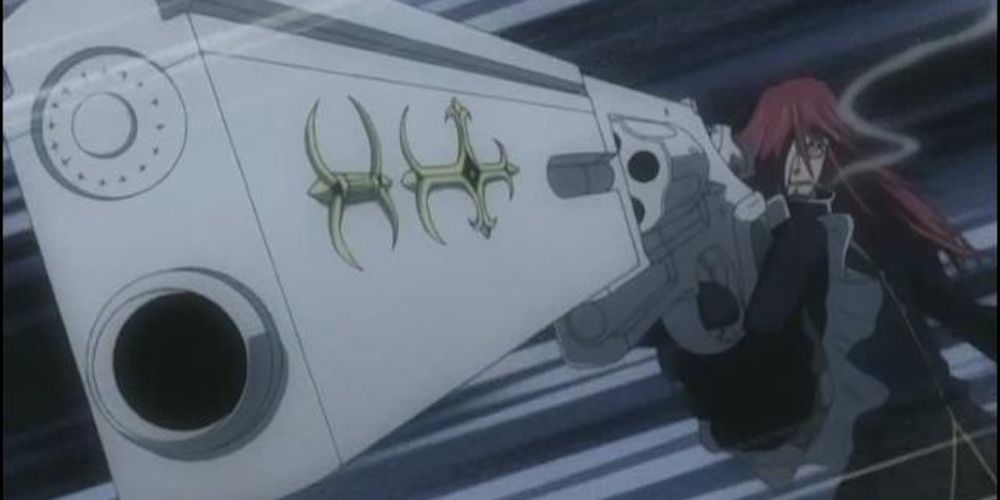 The Judgment Gun gets unholstered and ready to fire in D. Gray-man.