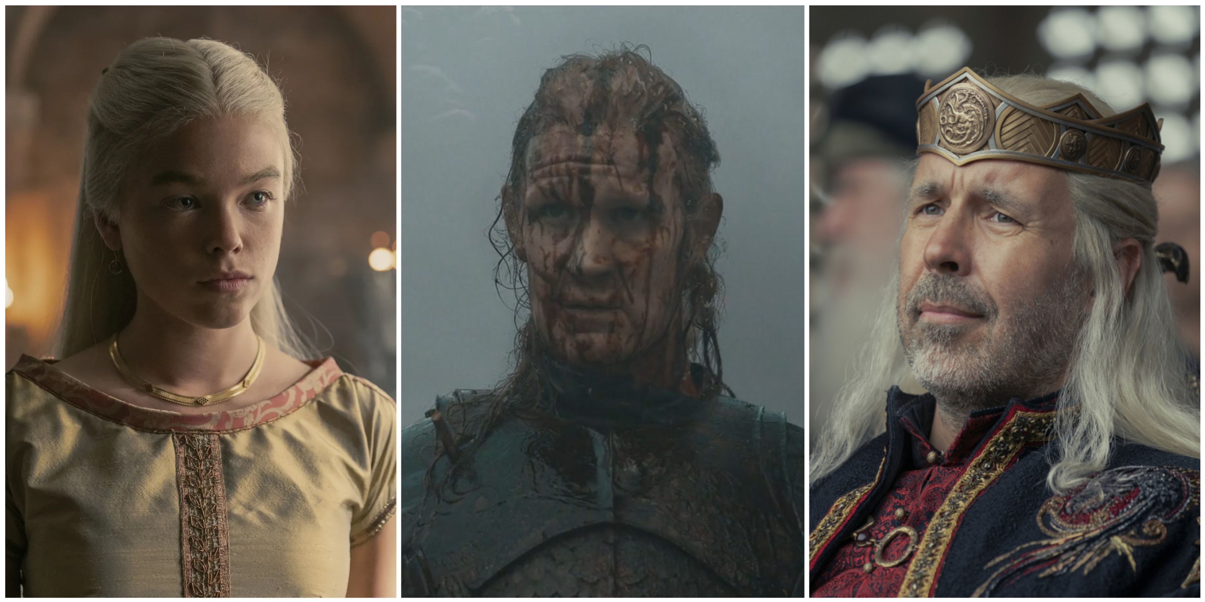 Rhaenyra, Daemon, & Viserys Targaryen from HBO's House of the Dragon
