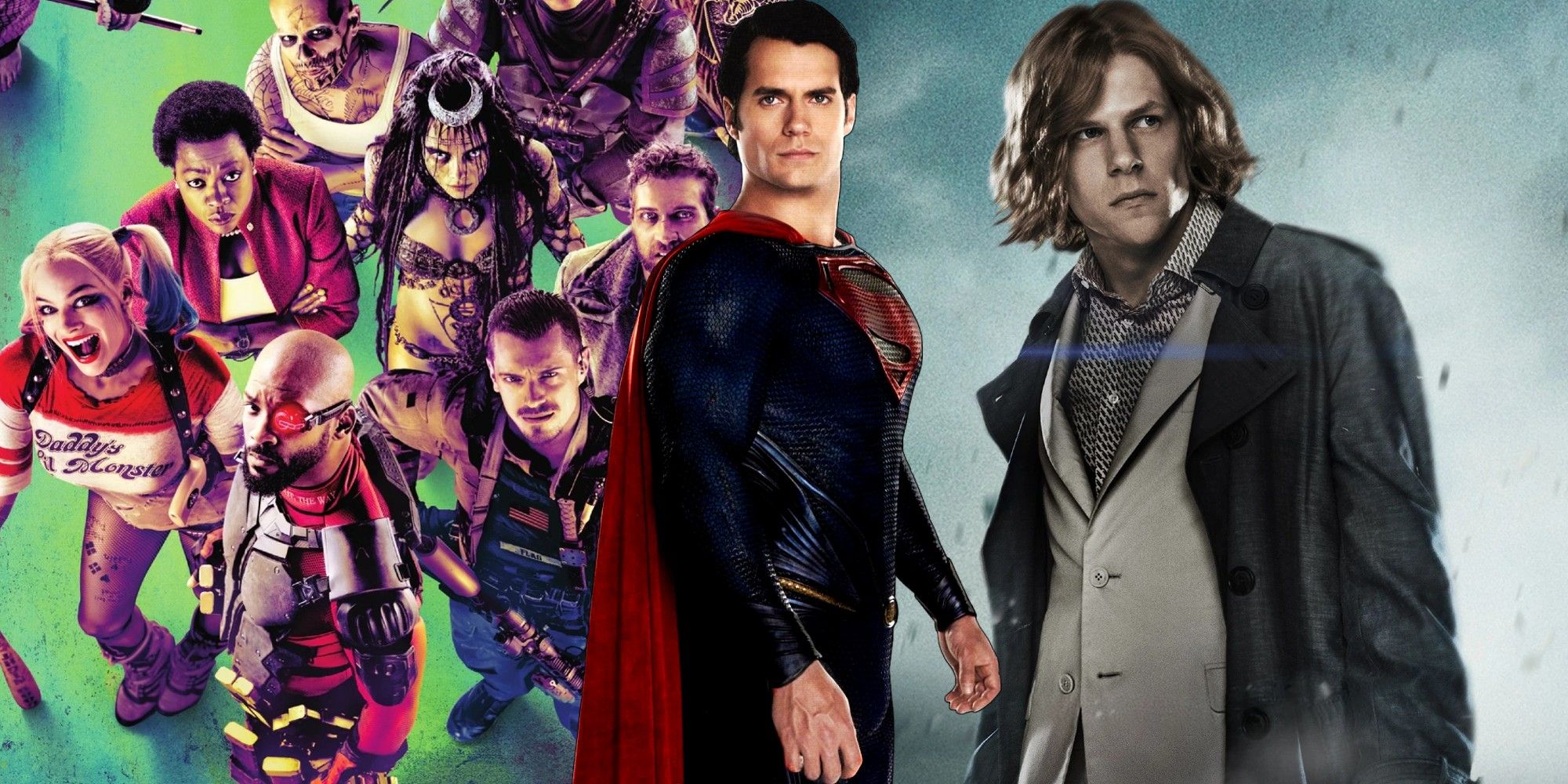 DCEU - 2016's Suicide Squad, Henry Cavill as Superman and Jesse Eisenberg as Lex Luthor