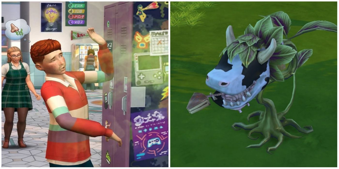 Death by stink bomb and cow plant, The Sims 4