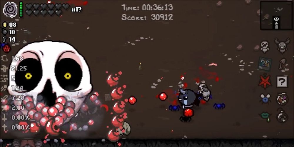 The boss fight against Delirium in The Binding of Isaac: Afterbirth Plus