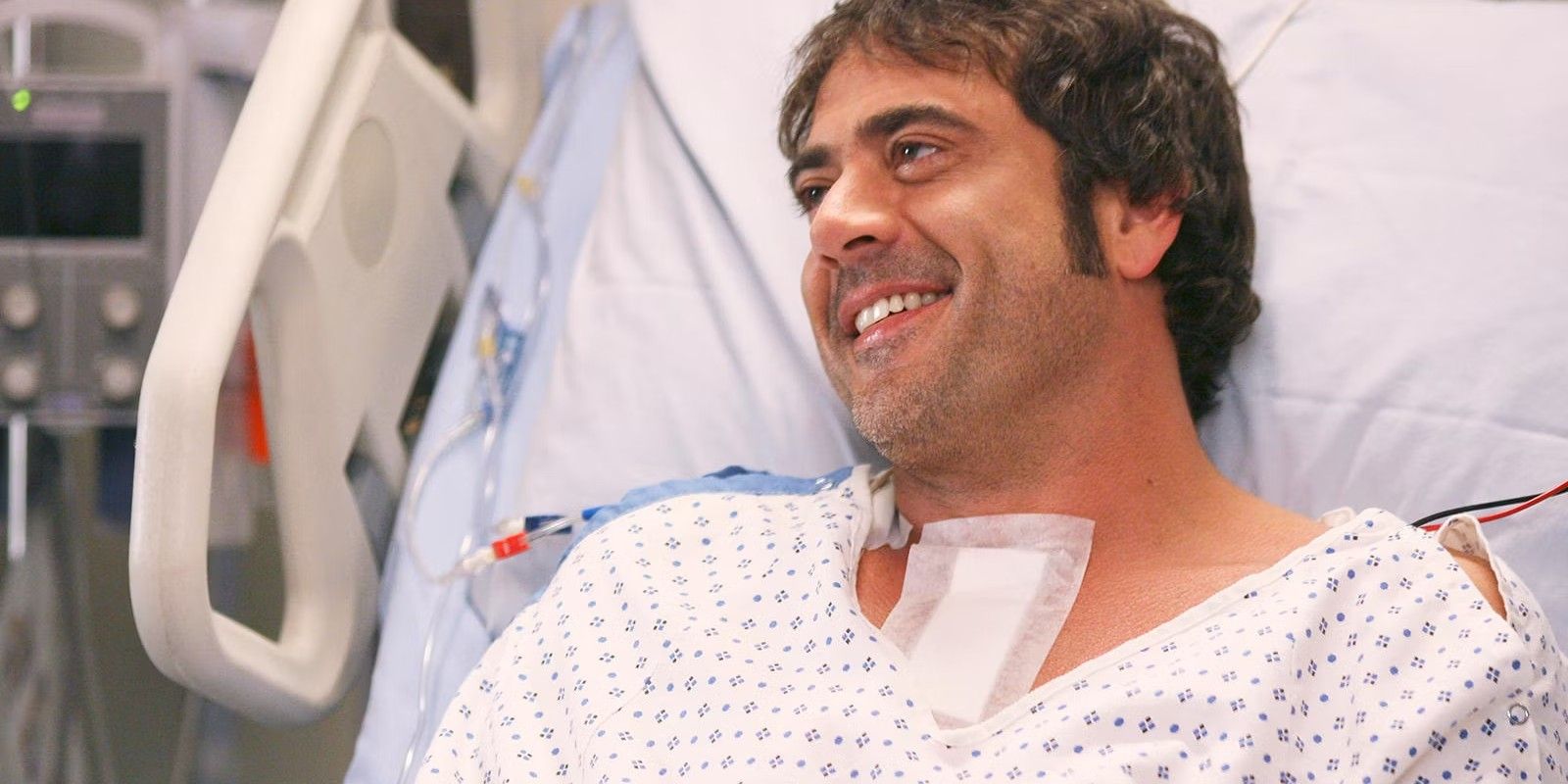 Denny Duquette smiling in hospital bed in Grey's Anatomy