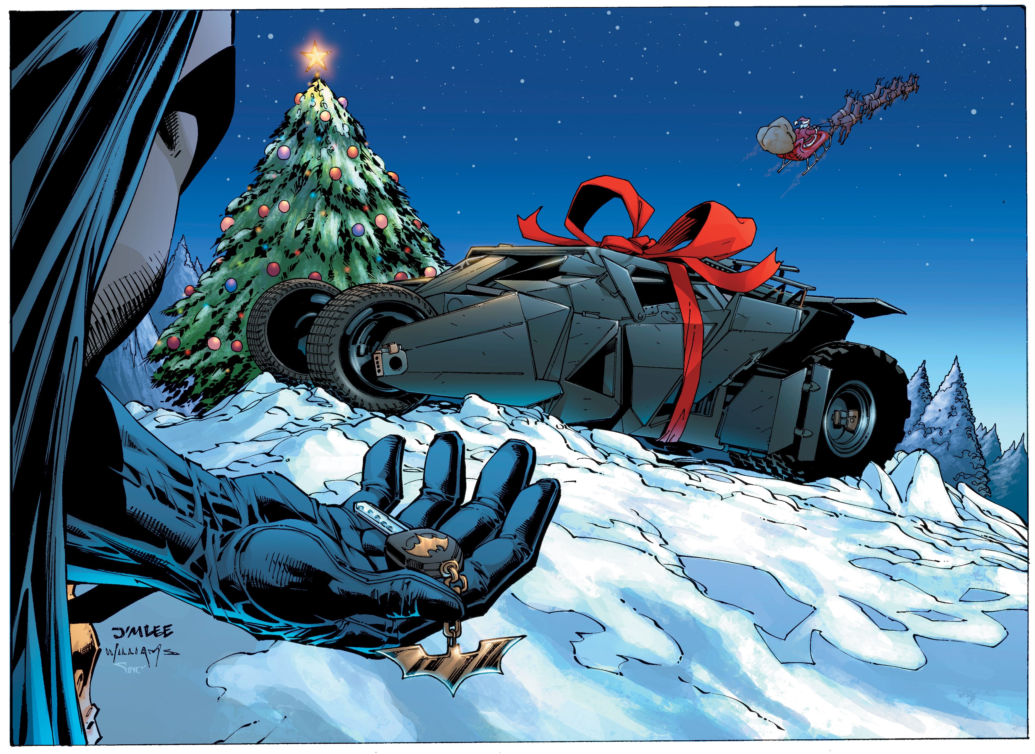 Detective Comics 1067 DC Holiday Card Variant (2004 Jim Lee)