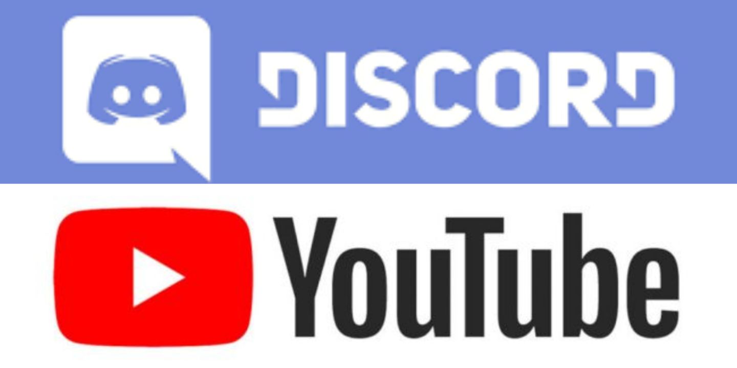 Discord and YouTube logo collage.