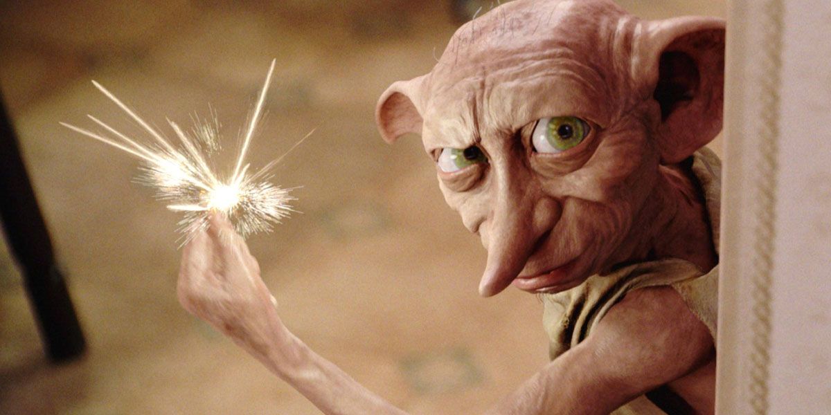 Dobby snapping his fingers in Harry Potter and the Chamber of Secrets.