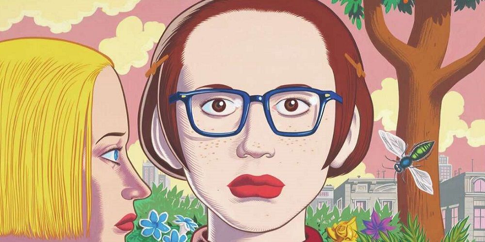 Enid and Rebecca look at each other in Daniel Clowes' Ghost World