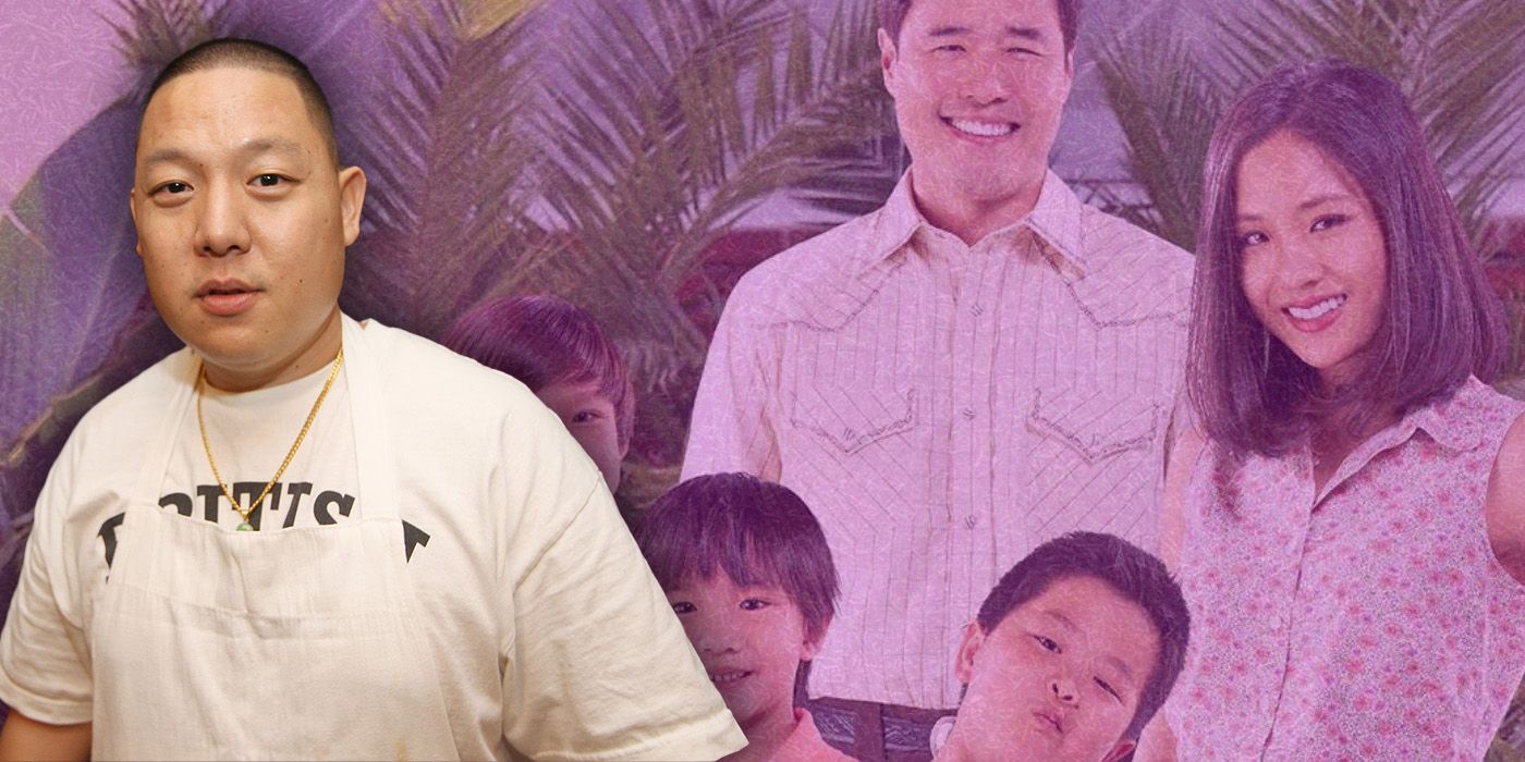 Chef Eddie Huang with the Fresh Off the Boat Cast