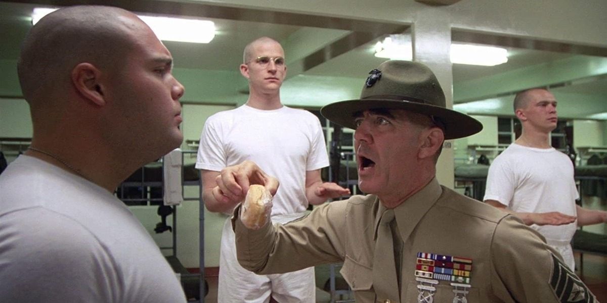 Sgt Hartman yells at recruits in Full Metal Jacket