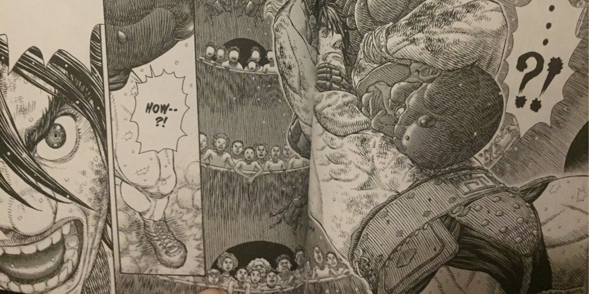 Goliath and bug battle breaks out in Gigantio Maxima Manga