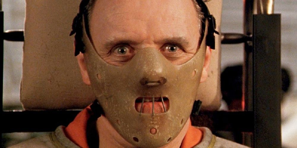 Hannibal Lecter restrained in The Silence of the Lambs.