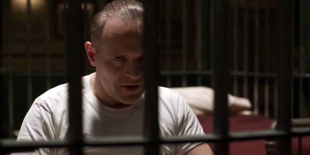 Hannibal Lecter in his cell in Silence of the Lambs