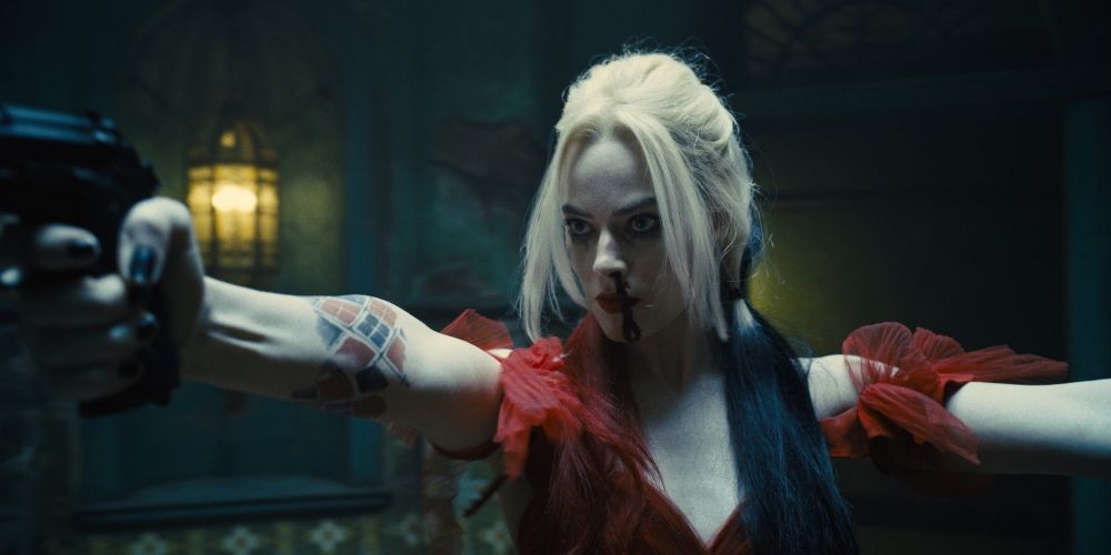 Harley Quinn's escape with the red dress in The Suicide Squad