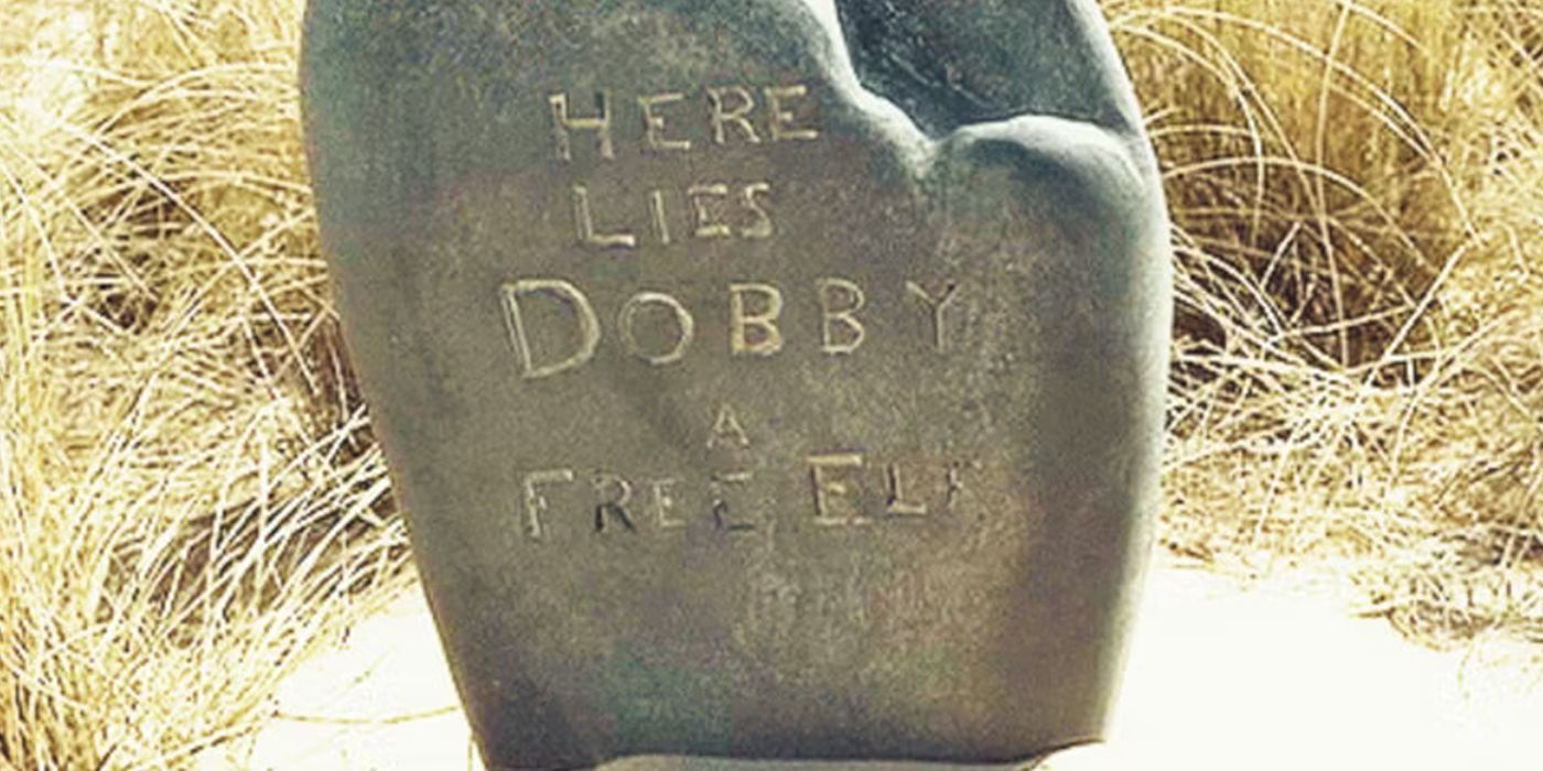 Dobby's gravestone describing his epitaph