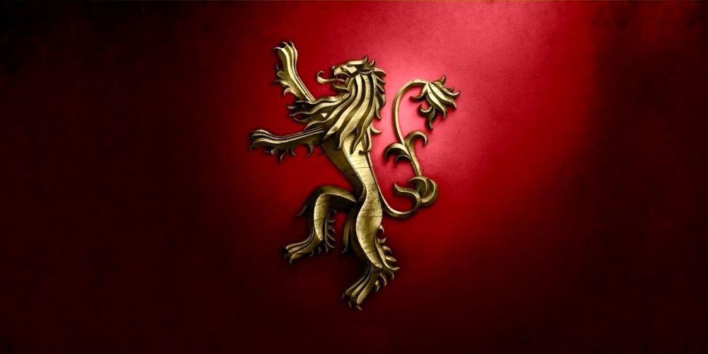The lion sigil of House Lannister in Game of Thrones