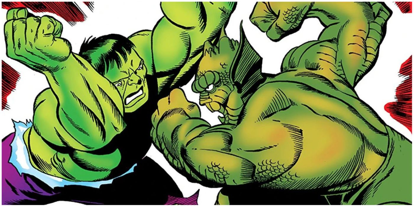 Hulk fighting Abomination in Marvel comics