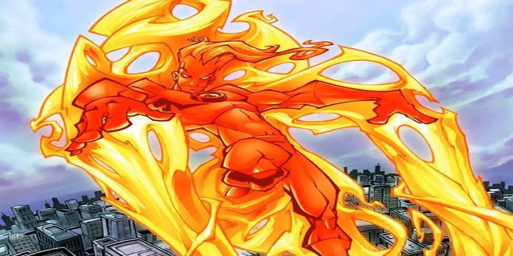 An image of Human Torch in comics by Skottie Young