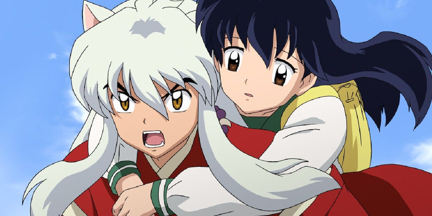 Inuyasha carries Kagome in Inuyasha the Final Act.