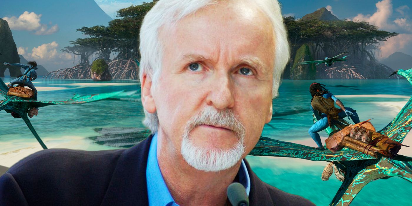 James Cameron on an image of Avatar