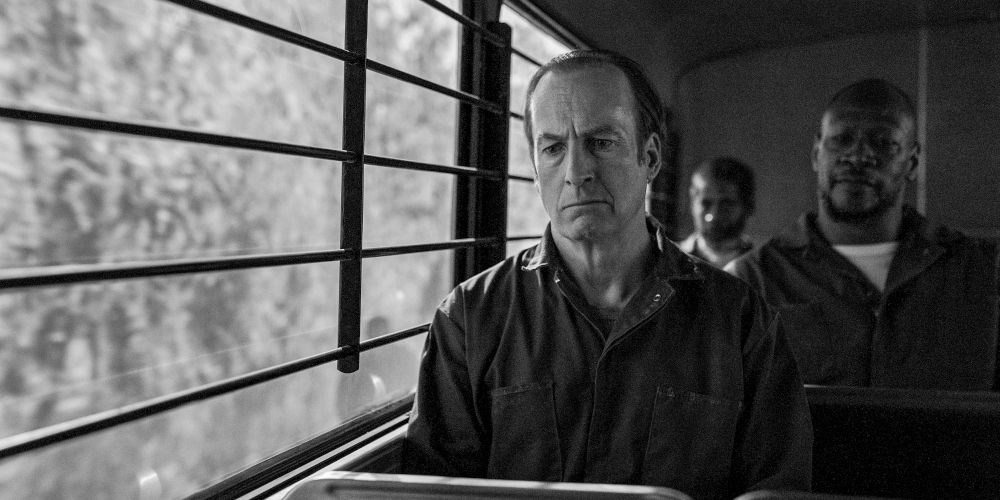 Jimmy McGill on the bus into prison in the Better Call Saul finale