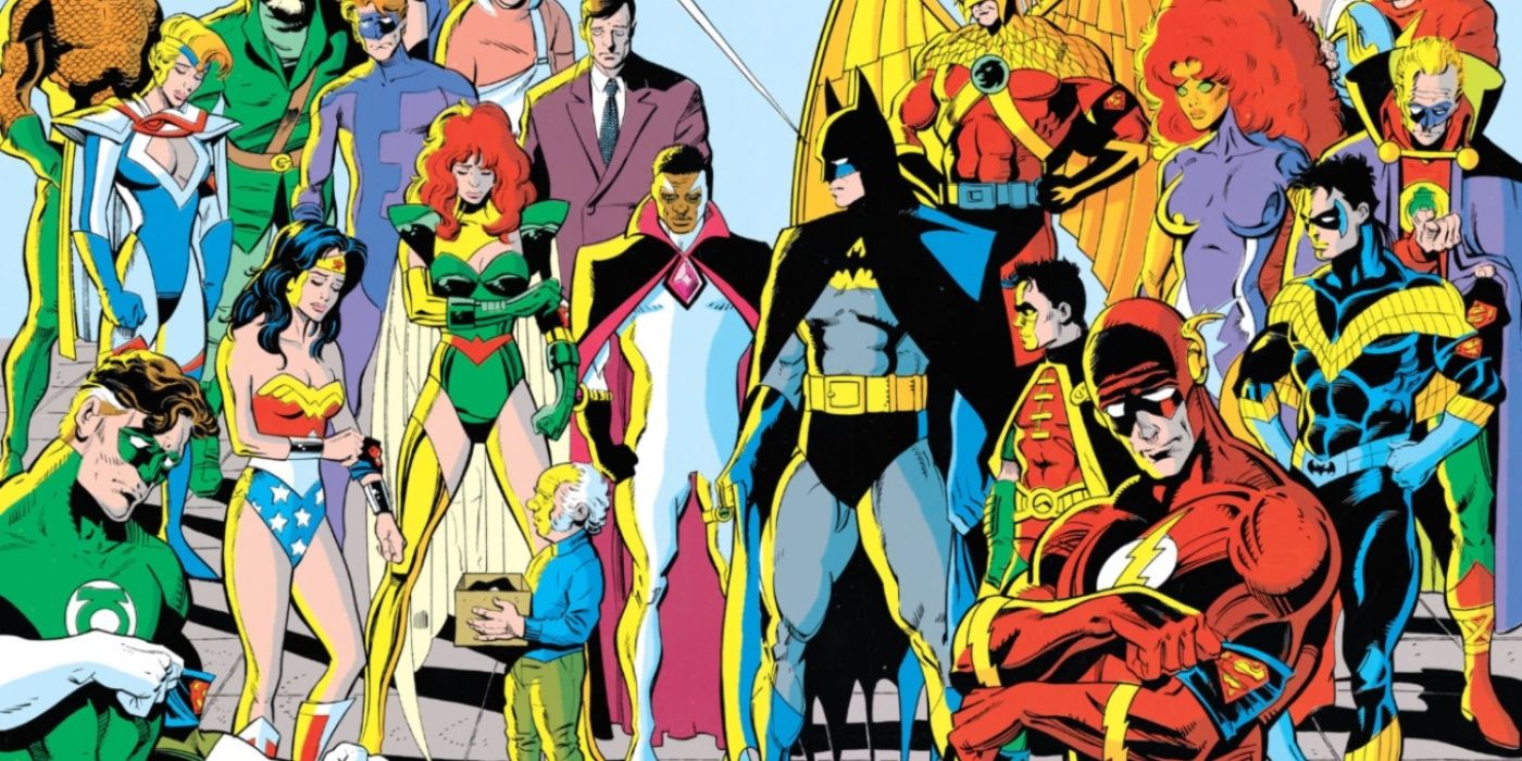 Justice League wear black armbands after Superman dies