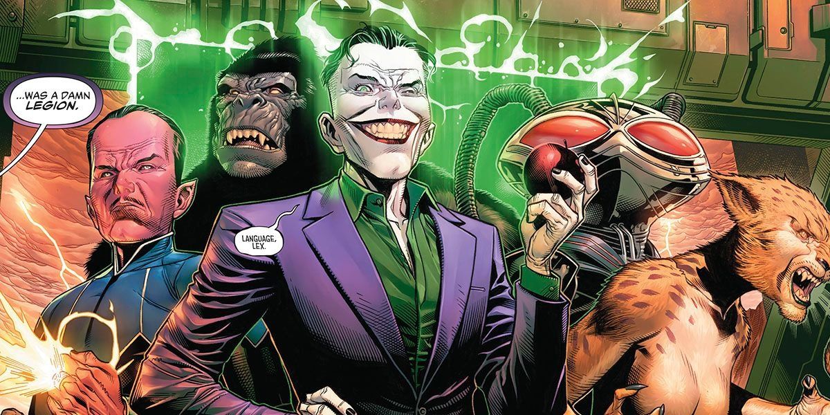 Joker, Sinestro, Cheetah, Black Manta, Grodd in Legion of Doom