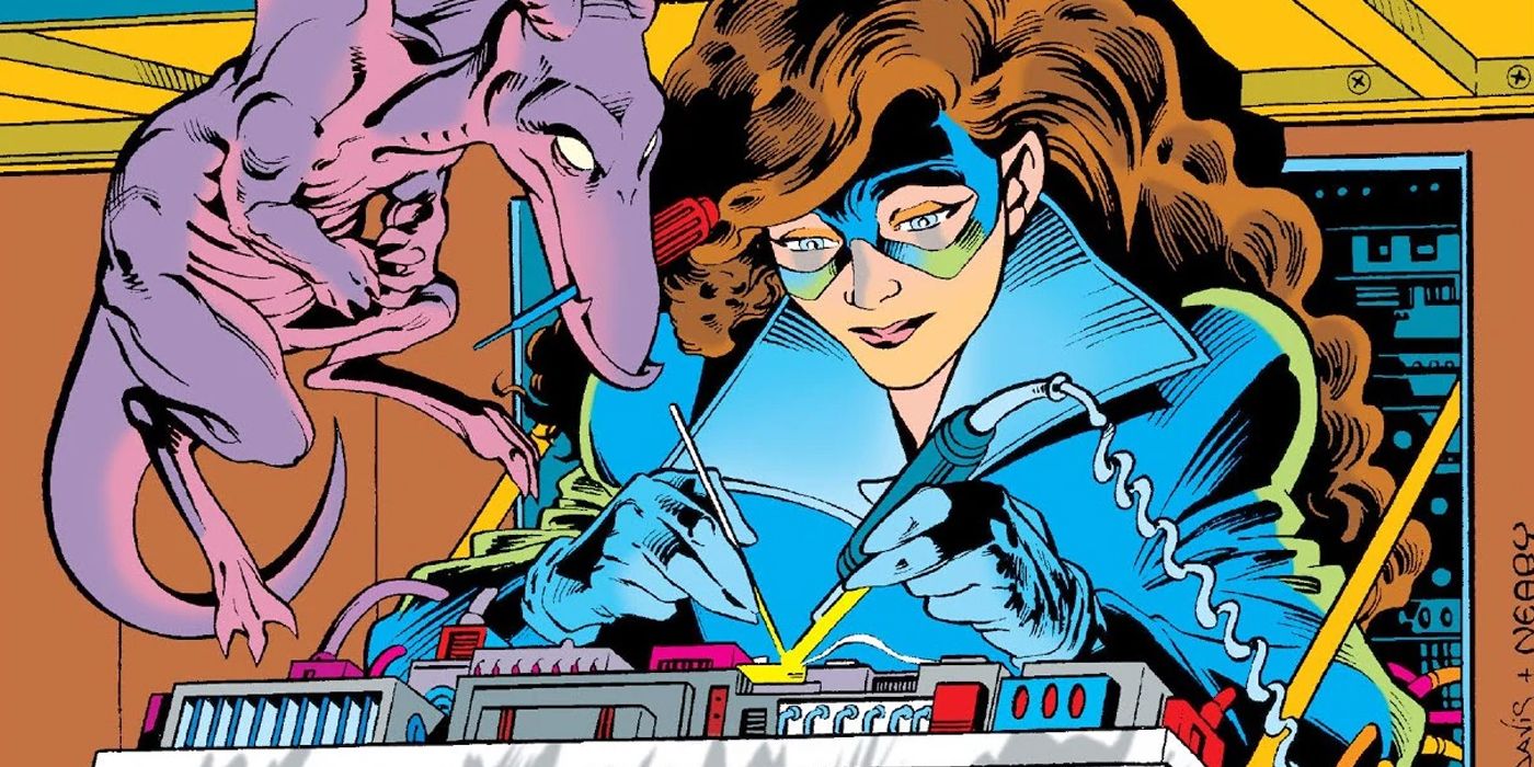 Kitty Pryde in her Shadowcat costume with Lockheed the Dragon