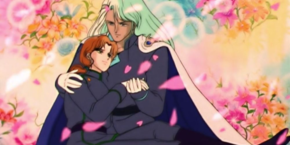 Kunzite holding Zoisite as he dies in Sailor Moon