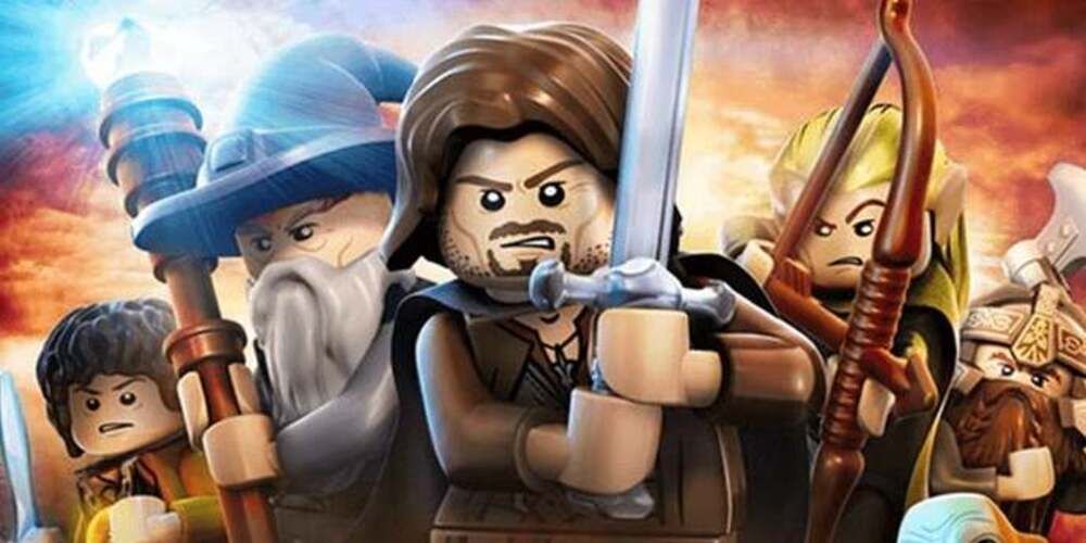 Uma imagem de arte promocional de LEGO The Lord of the Rings