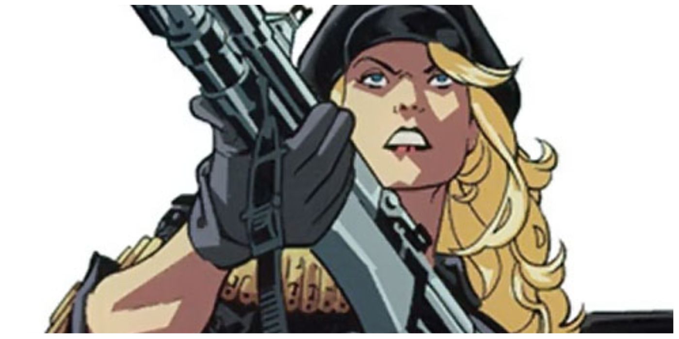 Lady Blackhawk's carries a gun in DC Comics