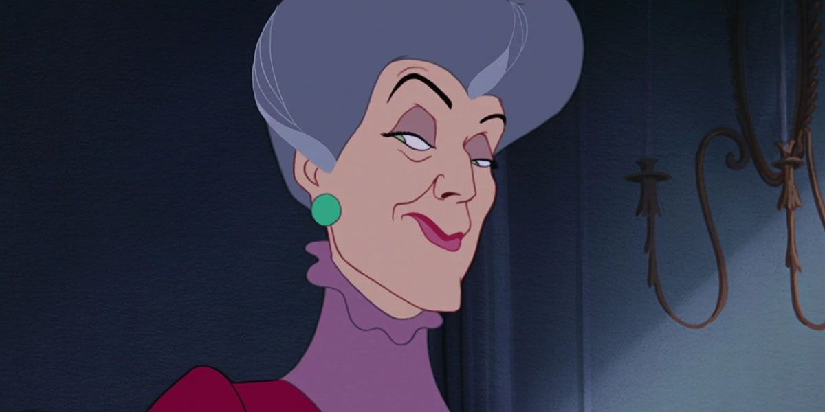 Lady Tremaine In Cinderella looking smug