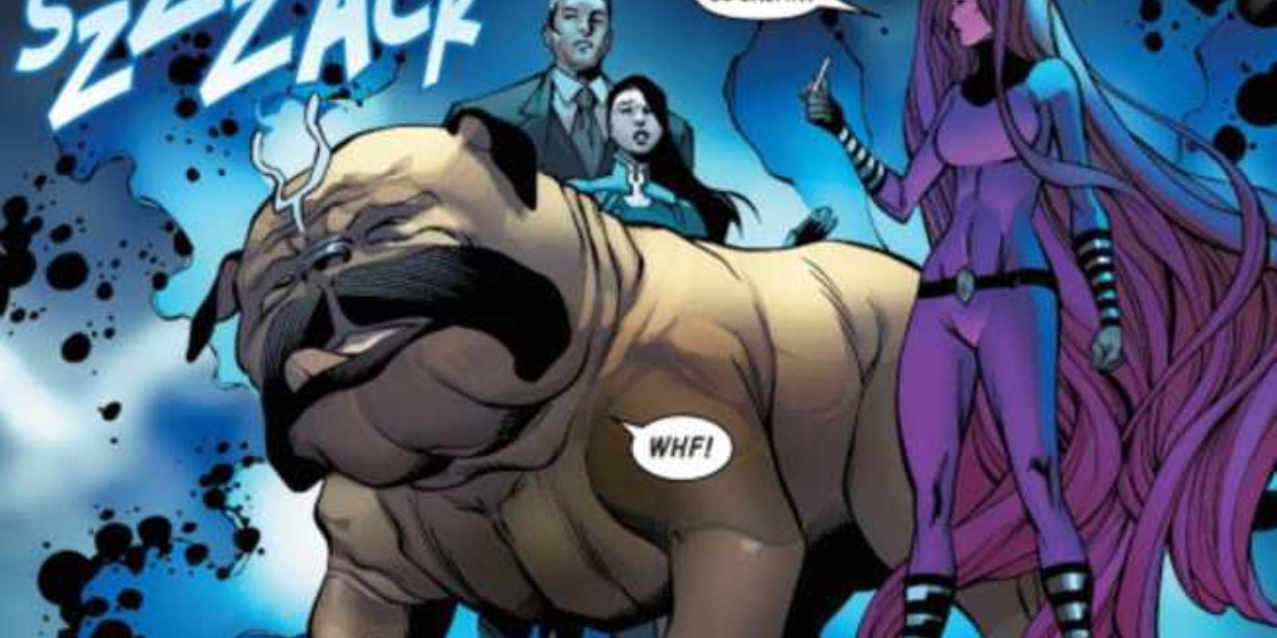 Lockjaw woofing next to Medusa after teleporting