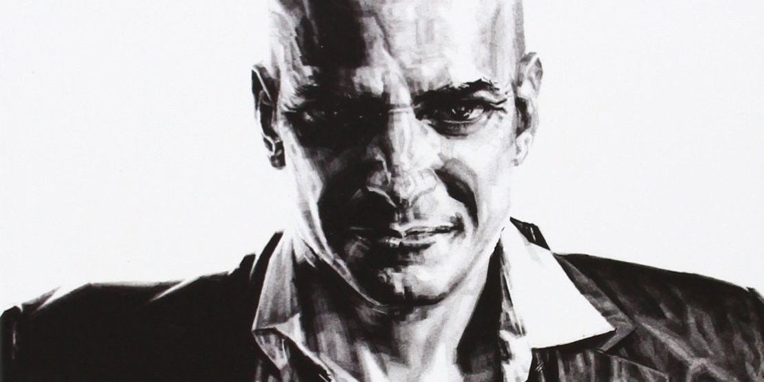 An image of comic art depicting Lex Luthor from Man of Steel