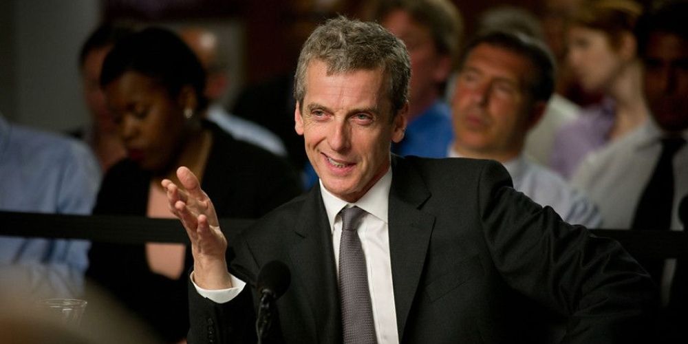 Malcolm Tucker talking to the enquiry in the Thick of It