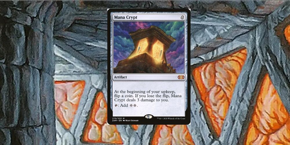 Mana Crypt card and art from Magic the Gathering