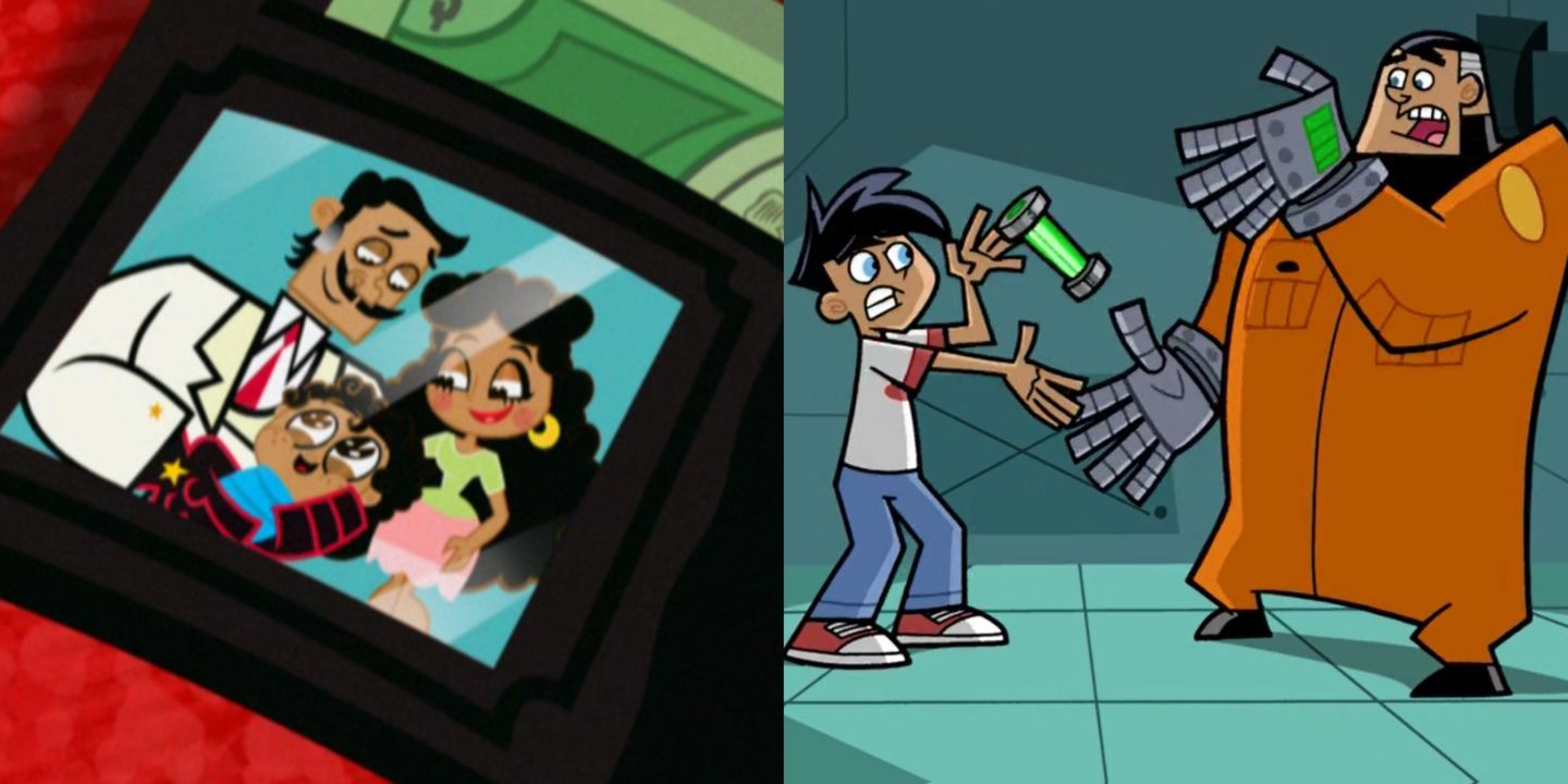 Manny Rivera's family and Danny Fenton and Jack Fenton from Danny Phantom.