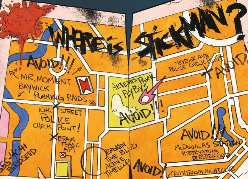 Map of Stickman's location in Minor Threats #2