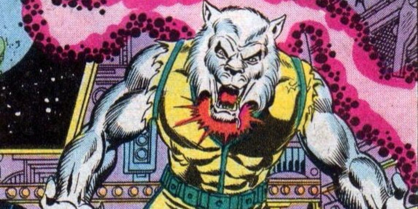 Marvel's Man-Wolf growls amidst Kirby krackle