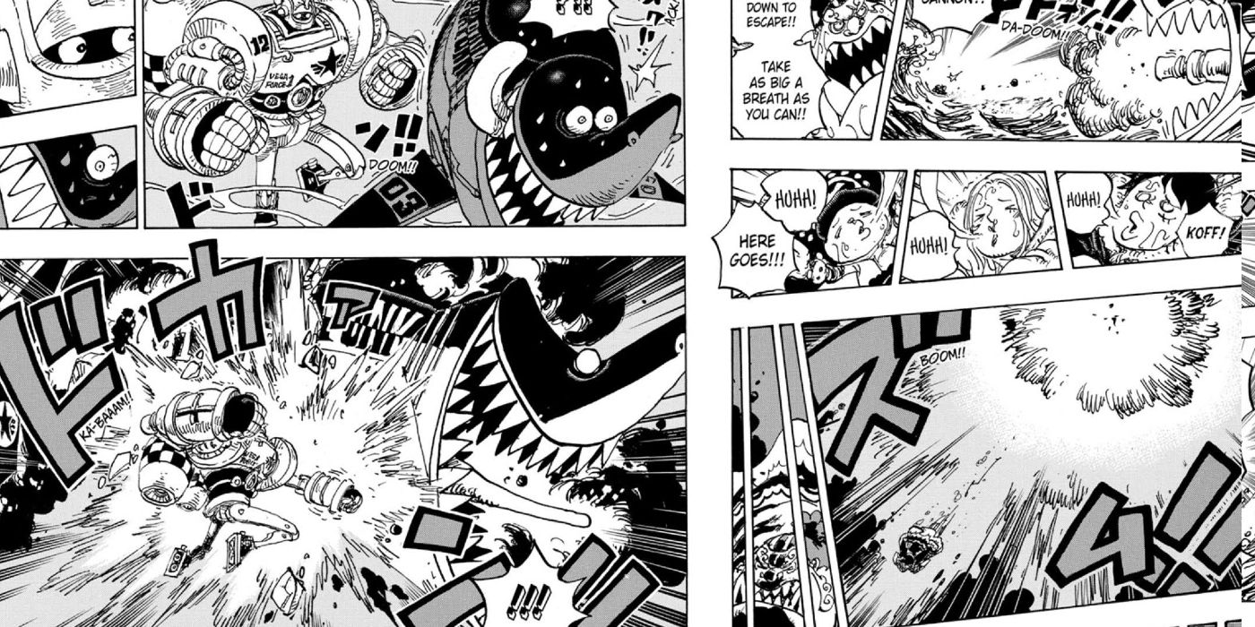 Mecha punch in One Piece