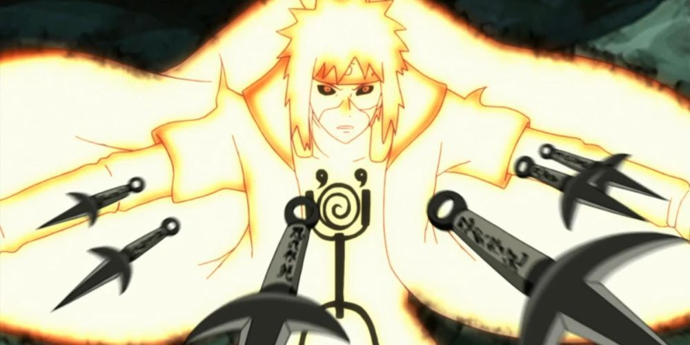 Minato Namikaze In Nine Tails Chakra Mode, Naruto Shippuden