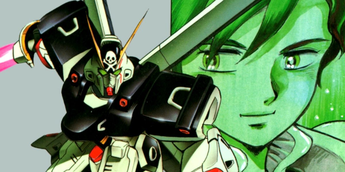 Tobias from the Crossbone Gundam manga prepares for battle