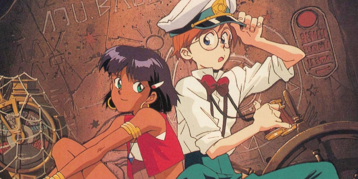Nadia and Jean stick by each other in Nadia the Secret of Blue Water Anime